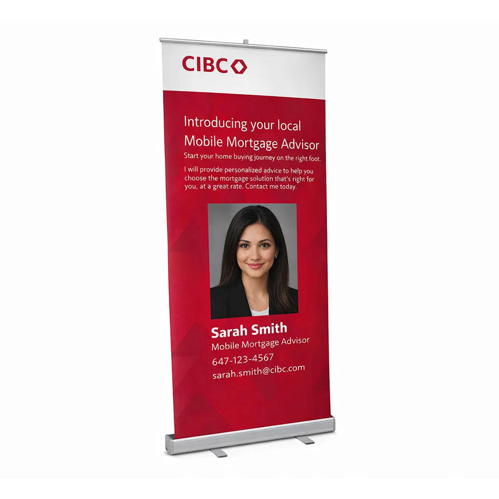 Retractable Banner - Pull-Up Banner - 13oz Matte Vinyl